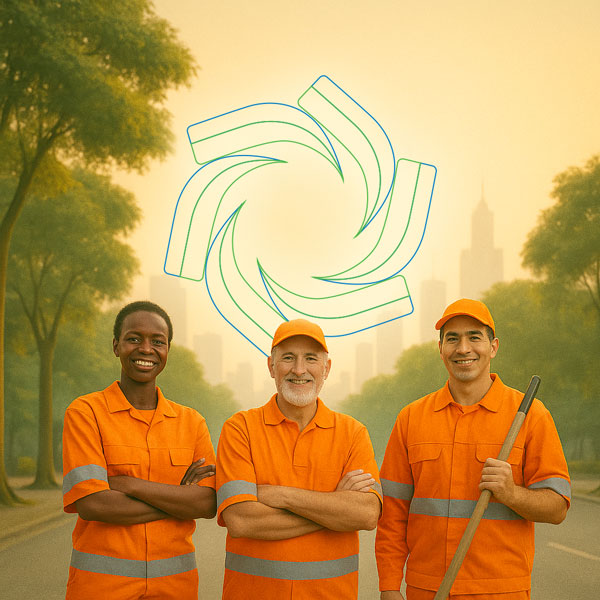 Varredores representando a Valores da SP Lurb