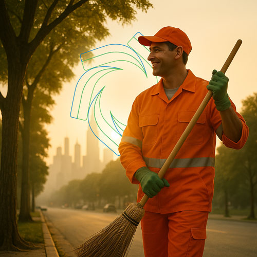 Varredor representando a Visão da SP Lurb